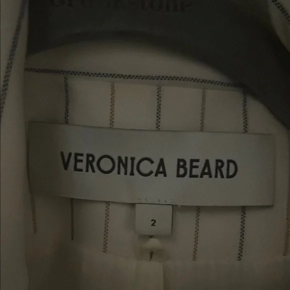 Veronica Beard White and Blue Pinstripe Blazer - Picture 5 of 5